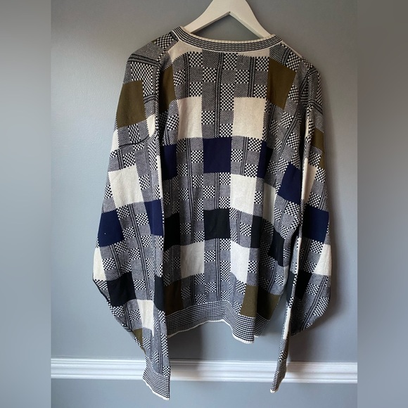 Vintage Checkered Grandpa Sweater - Picture 2 of 3